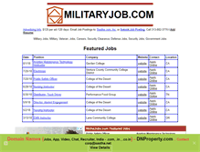 Tablet Screenshot of militaryjob.com